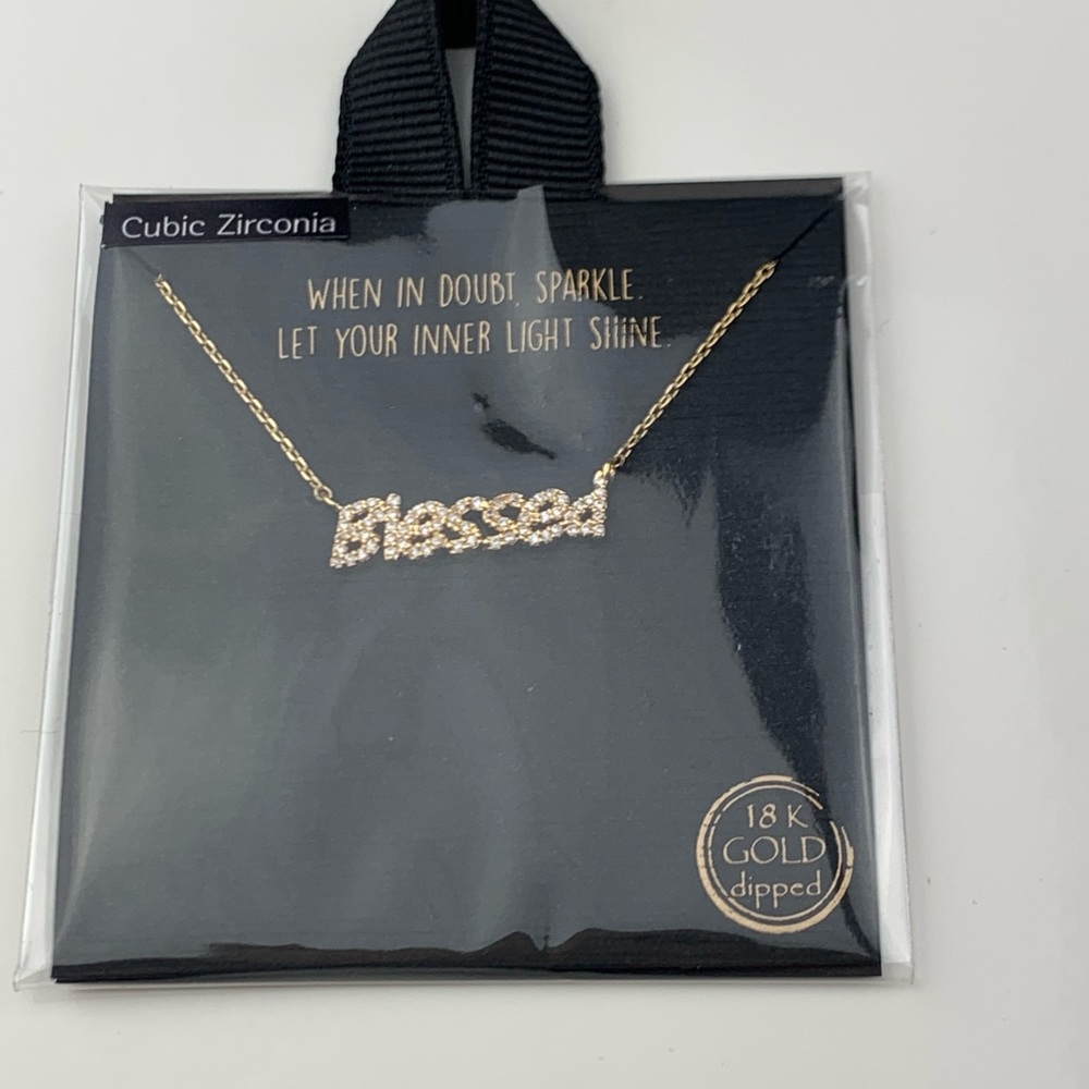 Blessed 18K Gold Dipped Necklace.